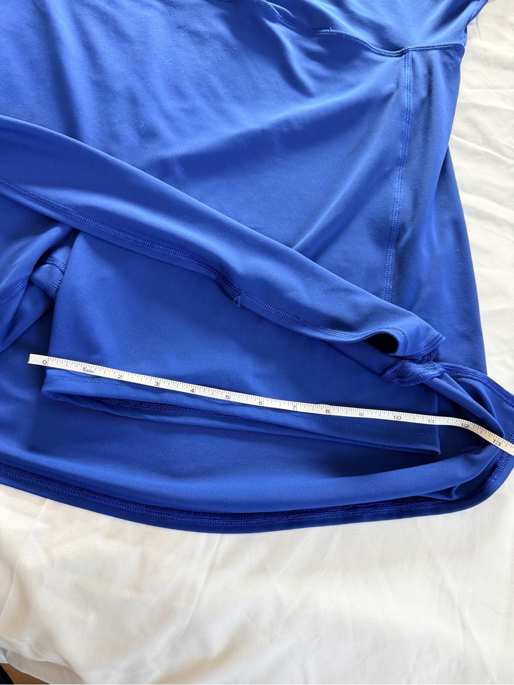 Ingrid & Isabel Royal Blue Scoop Neck Short Sleeve Dress w/ Built In Shorts - Picture 12 of 14
